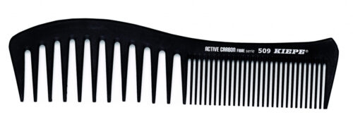 Kiepe Active Carbon Fibre comb - profesionální kombinované hřebeny 509 - 195 x 50 mm
