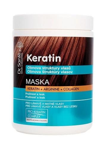 ​Dr. Santé Keratin Hair Structure Recovery - maska pro vlasy lámavé a bez lesku Keratín