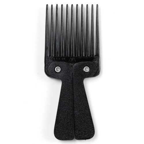 BraveHead Afro Comb Black Hande 7151 - skládací afro hřeben