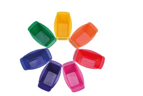 Comair Dyeing bowl Rainbow mini 7001257 - sada malých barevných misek na barvení