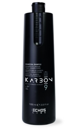 Echosline Karbon 9 Shampoo - šampon s aktivním uhlím pro poškozené a chemicky ošetřené vlasy 1000 ml