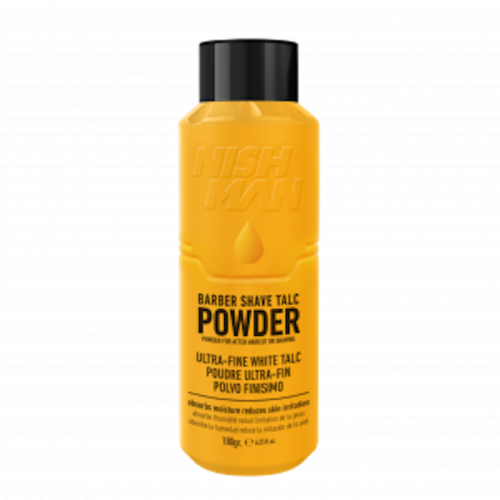 Nishman Barber Shave Talc Powder - pudr k odstranění vlhkosti a zklidnění pokožky