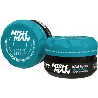 Nishman Hair Styling Wax Matte Finish Super High Hold M4 - matný vosk na vlasy s extra silnou fixací