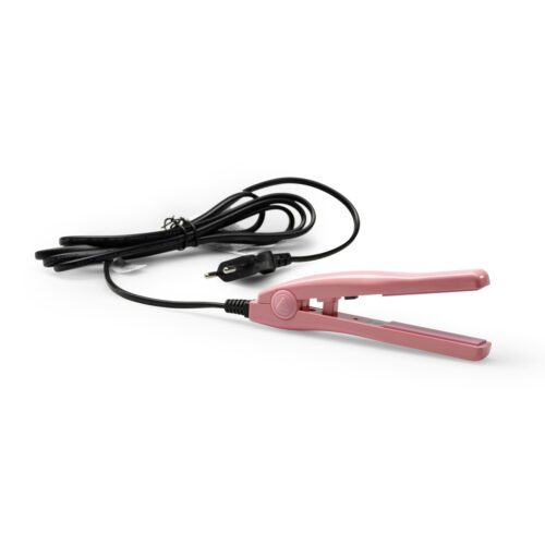Mini FLAT IRON - profesionální mini žehlička na vlasy POUŽITÁ: růžová