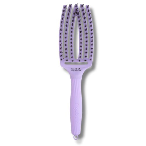 Olivia Garden FingerBrush Iconic - kartáč na rozčesávání a foukání vlasů Lavender - levandulová