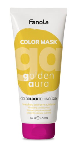 Fanola Color Mask - barevné masky Golden Aura (zlatá)