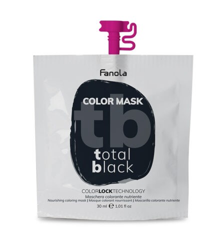 Fanola Color Mask - barevné masky Total Black (černá)