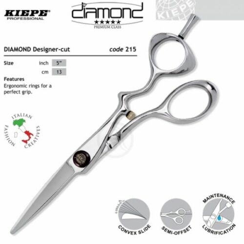 Kiepe THREE STARS Diamond Series 215 Designer - profesionální kadeřnické nůžky 215/5 "Designer