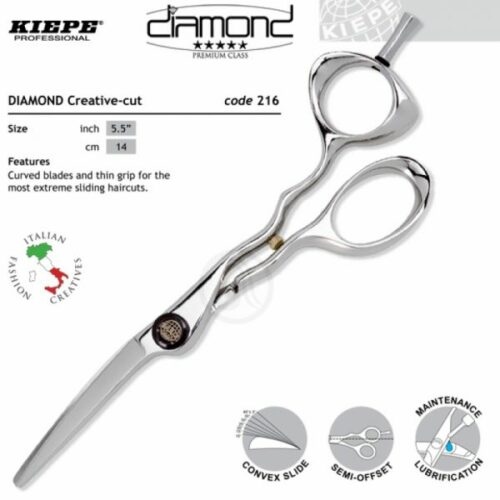 Kiepe THREE STARS Diamond Series 216 Designer - profesionální kadeřnické nůžky 216 / 5