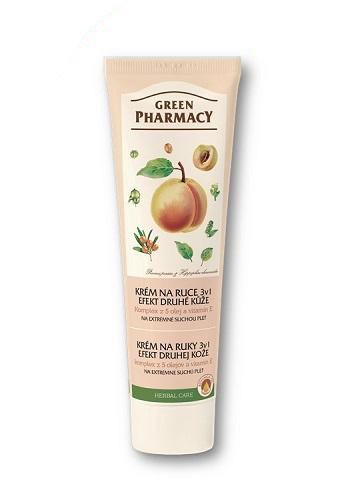 Green Pharmacy - krém na ruce efekt druhé kůže 3v1