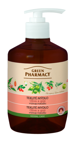 ​Green Pharmacy Oliva a Goji - tekuté mýdlo vyživující pokožku