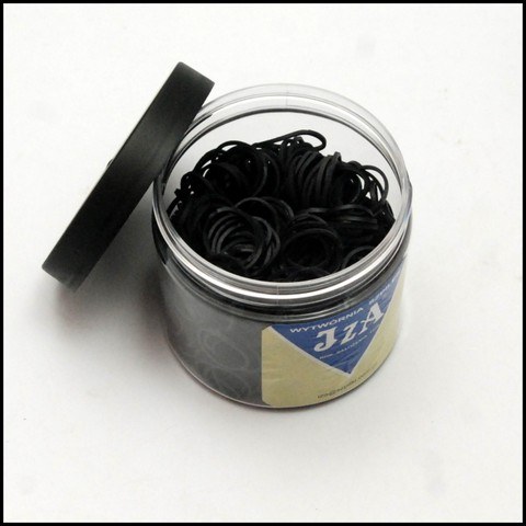 Mini gumičky na afro černé