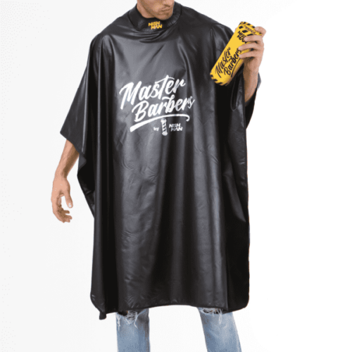 Nishman Barber One Cape Black&Yellow - pláštěnka s gumovým vysokým límcem