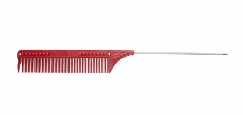 JRL PinTail Comb - profesionální tupírovací hřebeny J102 RED - červený