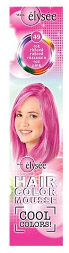 Elysée Color Mousse - barevné pěnové tužidla na vlasy 49 růžový odstín