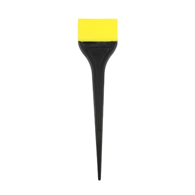 BraveHead - silikonová lopatka - plochý štětec na aplikaci barev a melíru široký štětec žlutý 9354