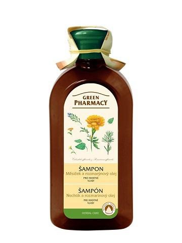 Green Pharmacy Měsíček a Rozmarýnový olej - šampon pro normální a mastné vlasy