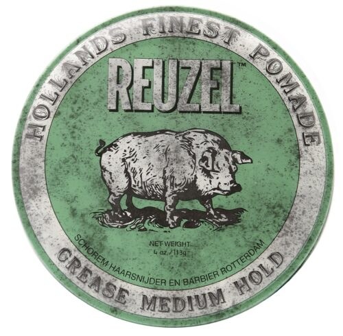 REUZEL Green Pomade Grease - pomáda na bázi včelího vosku pro pevný styling 113 g