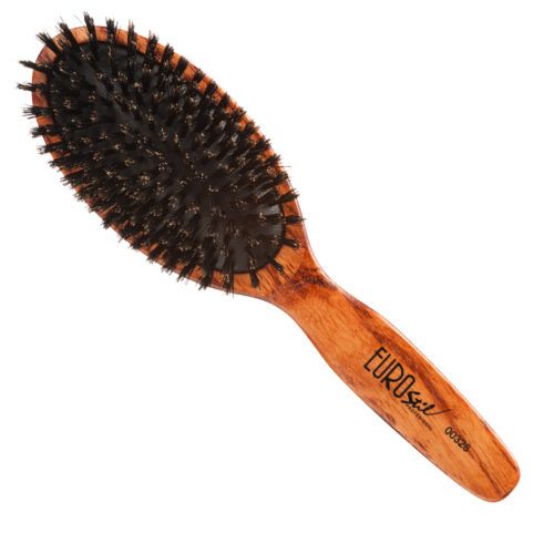 Eurostil Cushion Brush Wooden Boar - kartáče na rozčesávání vlasů