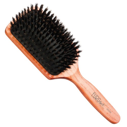 Eurostil Cushion Brush Wooden Boar - kartáče na rozčesávání vlasů