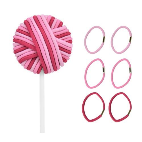 KIEPE Hair Tie Lollipops - gumičky do vlasů ve tvaru lízátka růžové