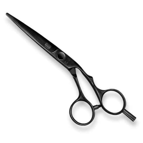 Kasho Silver KSI DLC Black Edition Offset Scissors - profesionální kadeřnické nůžky s DLC povrchovou úpravou- OFFSET KSI-55 OS DLC Black Edition