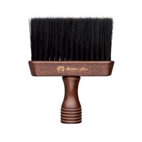 ​Barber Line Wooden Neck Brush Triton 06076 - dřevěný oprašovák na vlasy