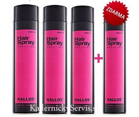 AKCE: 3+1 Kallos Prestige Extra Strong HairSpray - extra silně tužící lak na vlasy