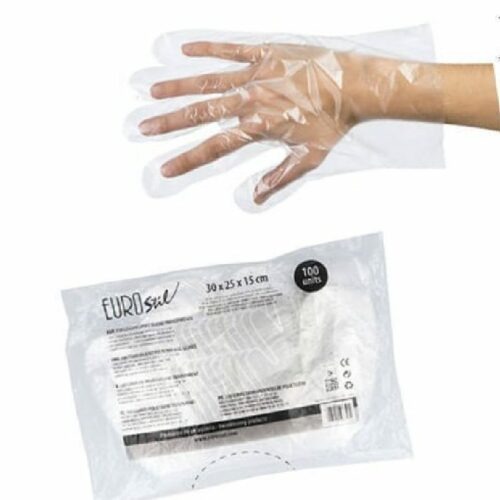 Eurostil 07304 Transparent Gloves (PVC) - jednorázové rukavice