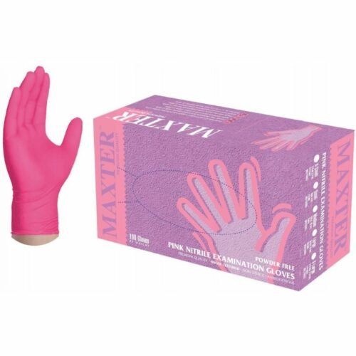 Nitrile Powder Free MAGENTA Gloves - tmavě růžové rukavice bezpudrové