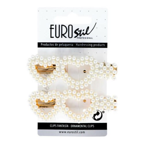 Eurostil Peard Gold Hair Clips - ozdoby do vlasů (sponky
