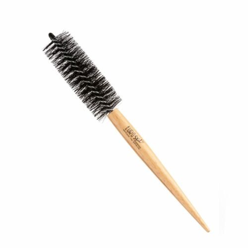 Eurostil Crimping Brush - kartáče na foukání vlasů s nylonovými štětinami 01597 - dřevěná rukojeť