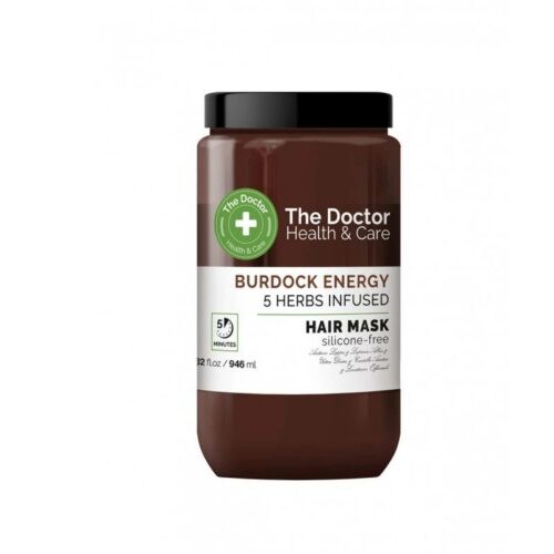The Doctor Burdock Energy + 5 Herbs Infused maska - maska s obsahem výtažku z lopuchu a 5 bylin