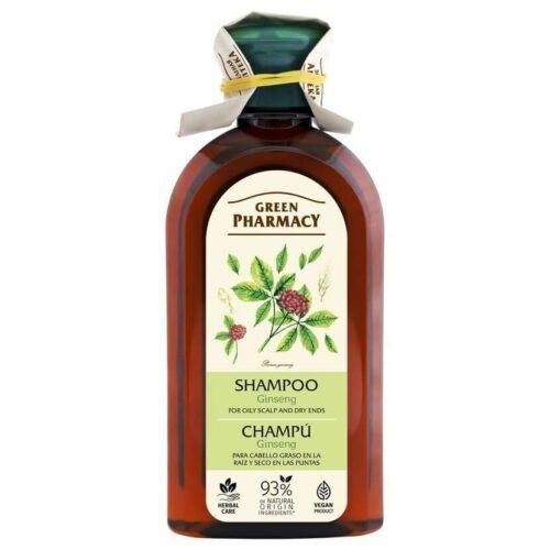 Green Pharmacy Ženšen - šampon na mastnou pokožku hlavy a suché konečky