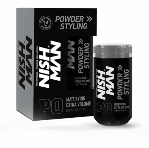 Nishman P0 Mattifying Extra Volume Light Control Powder - pudr na vlasy pro extra objem s nízkou fixací