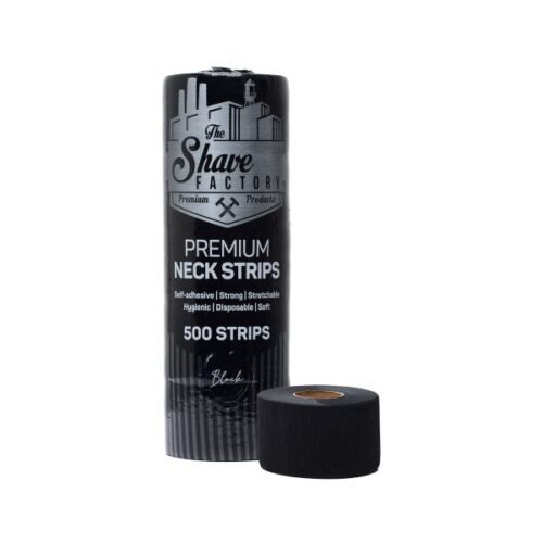 The Shave Factory Premium Neck Strips - černé ochranné papírky kolem krku při stříhání