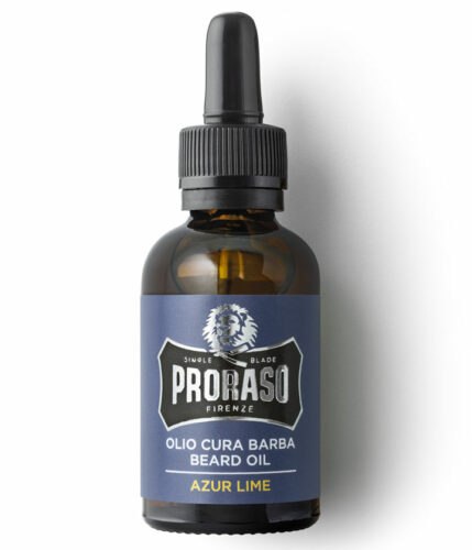 Proraso Beard Oil Azur Lime - ochranný olej na bradu s vůní limetek a pomerančů
