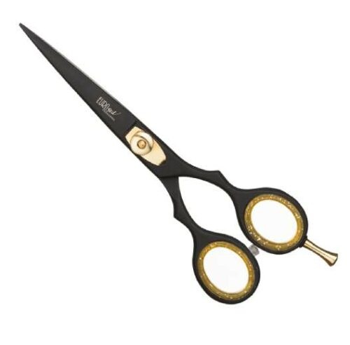 Eurostil 04501 Matt Black Scissors Razor Edge - nůžky na klasický střih